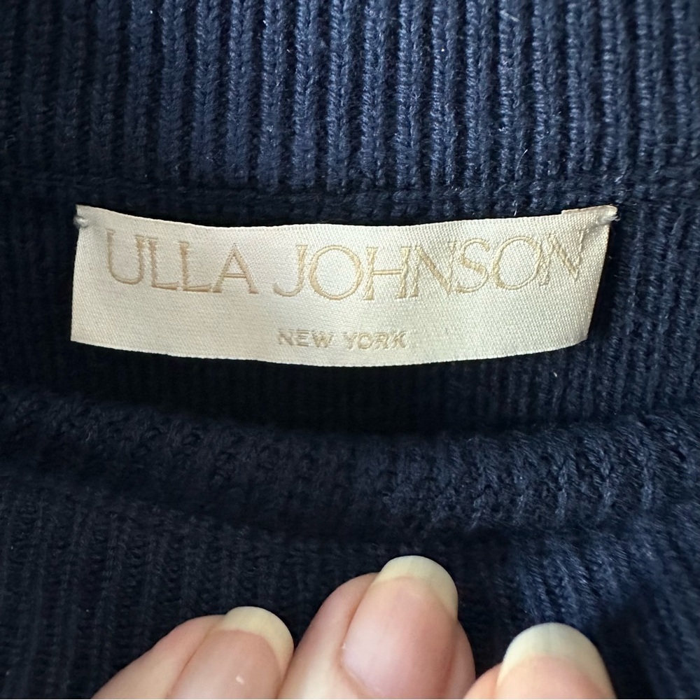 ULLA JOHNSON Vanessa Pullover Blue Embroidered Knit
Sweater SZ M - Picture 6 of 8